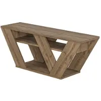 Decortie Pipralla Support TV moderne Centre multimédia, élément TV, effet chêne foncé, 110 x 30 x 40 cm