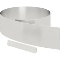 vidaXL Bordure de jardin, lot de 4, 450 x 20 cm, acier inoxydable, argenté