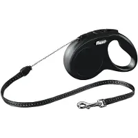 Flexi Laisse New Classic Cordon S 5m Noir