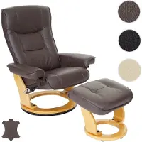 MCA Furniture Fauteuil inclinable Hamilton Brown ; 83 cmx85-110 cmx105 cm, 64026BN5
