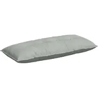 vidaXL Coussin dorsal gris clair 120 x 50 cm Tissu velours côtelé