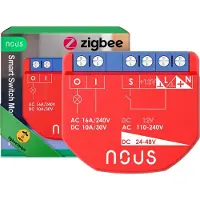 NOUS B1Z : Actionneur ZigBee, 1 canal, 16A, compatible ZigBee 3.0
