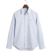 Gant pour homme. 3240171 Slim Fit Poplin Stretch Poplin Shirt blue (XL), Bleu, Casuel, Coton, Manche longue