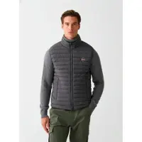 Colmar pour homme. 1268 Gilet léger en plumes avec cordon de serrage gris (48), Casuel, Polyamide