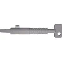 ABUS B8 - 1 cylindre en plastique, blanc (Cylindre profilé double entrée)