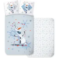 BrandMac Bed Linen - Junior Size 100x140 cm - Frozen Olaf (1029497) (100 x 140 cm, 40 x 40 cm)