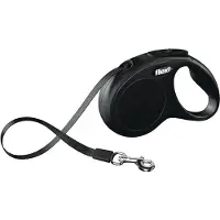 Flexi Laisse New Classic S Sangle 5 m do 15 kg Noir