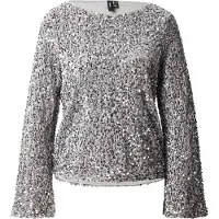 Vero Moda Chemisier 'VMBELLA' gris / argent