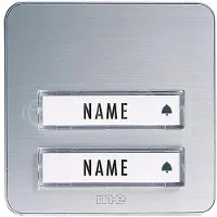 M-E MODERN-ELECTRONICS Klingeltaster KTA 2 Familie Silber (KTA-2 A/S)