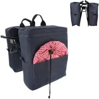 Ottosimon Sac à vélo avec kit de pique-nique, bleu - sac à vélo pratique avec kit de pique-nique