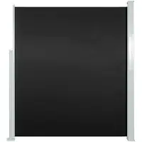 vidaXL Auvent latéral rétractable de patio 100x500 cm Noir