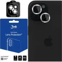 3MK Lens Protection Pro iPhone 15 6.1" srebrny/silver Ochrona na obiektyw aparatu z ramką montażową (1 pcs, Apple iPhone 15), Téléphone portable : film de protection, Argent
