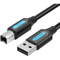 Vention Câble USB 2.0 A mâle vers B mâle 5M Noir Type PVC