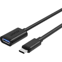 UNITEK Câble USB Y-C476BK 0,2 m USB 3.2 Gen 1 (3.1 Gen 1) USB C USB A Noir