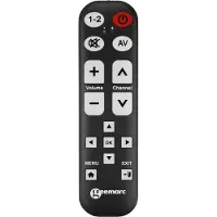Geemarc Telecom TV-15 Universalfernbedienung lernfähig große Schrift
