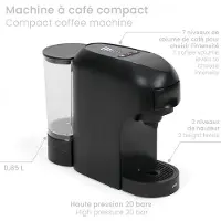 Livoo Machine à café multi-capsules 4en1 0.85l 1400w - - DOD217N -