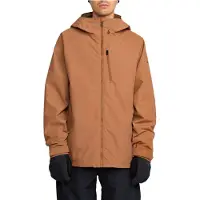 Volcom - Veste de snowboard imperméable et respirante - 2836 Insultaed Jacket Terra Brown pour Homme - Taille S - Marron
