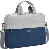 Rivacase Riva NB Tasche Prater 10,1"-14" grau/blau 7522 (14"), Sac pour notebook, Gris, Bleu
