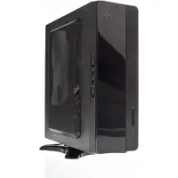 ITek Mini Tower Noir Boîtier Mini-ITX avec Alimentation 130W et USB 3.0 pour PC