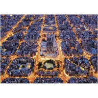 Educa Puzzle - - Barcelone - 1500 pièces - Thème Architecture - Dimensions 85 x 60 cm