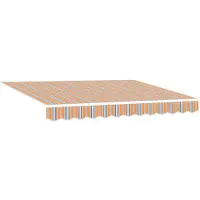 vidaXL Store à rallonge multicolore 300 x 250 cm en tissu et aluminium