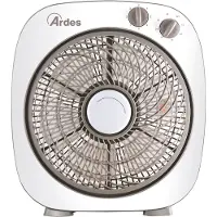 Ardes AR5B24 Ventilateur de sol 26cm 3 Vitesses Minuterie Gris et Blanc