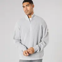 Solid Pull en tricot Homme Light Grey Melange