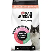 PAN MIĘSKO Besoins spéciaux Digestive &amp; Hairball Control pour chats 3 kg