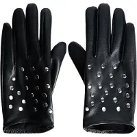 Bershka Gants noir / argent