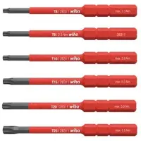 Wiha Jeu D'Embouts Slimbit Electric Torx 6 Pcs Dans Un Coffret (42210)