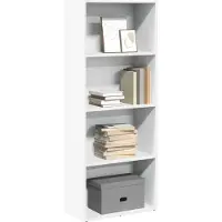 vidaXL Bibliothèque blanc 60x30x152 cm bois d'ingénierie