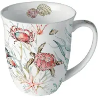 Ambiente Tasse En Porcelaine Fine Animaux Marins