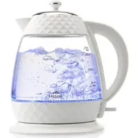 Eta Bouilloire électrique Crystal 1,7 L 2200 W Transparent, blanc