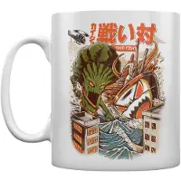 Ilustrata Food Fight Tasse Blanc