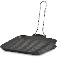 Ilsa ditella Grill Pan fonte de fonte 24 x 24 cm anthracite