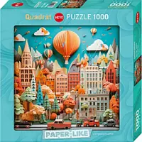 Heye Puzzle Puzzle Paper Like - Townscape - Moins de 10 pièces