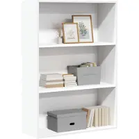 vidaXL Bibliothèque blanc 80x30x114 cm bois d'ingénierie