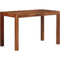 vidaXL Table de salle à manger 120x60x76 cm en bois massif d'acacia