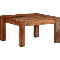vidaXL Table basse 60x60x35 cm en bois massif d'acacia