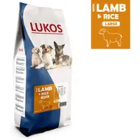 Lukos Adult Large à l'agneau & riz pour chien