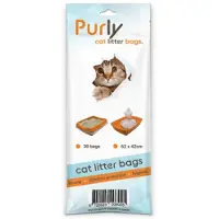 Purly sacs à litière pour chat (30 pièces)