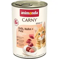 Animonda Carny Kitten Veal&amp;Chicken&amp;Turkey 400 g Veau, Poulet &amp; Dinde pour chatons
