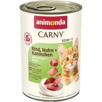 Animonda Carny Kitten Beef&amp;Chicken&amp;Rabbit 400 g Bœuf, Poulet &amp; Lapin pour chatons