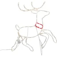 Luca Lighting Lampadaire de Noël Cerf 50cm avec LED et minuterie IP44 - Pax