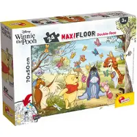 Lisciani Puzzle de sol double face Maxi 24 Winnie l'Ourson (24 pièces)