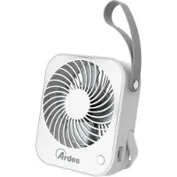 Ardes AR5F03BT TAURO Mini ventilateur portable gris et blanc Batterie USB 2000mAh