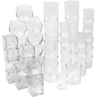 Creativ Company Set de bougeoirs et photophores 72 pièces