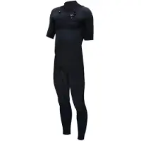 Zion Vault Steamer 2/2 Mm Short Sleeve Chest Zip Neoprene Suit Noir LS Homme