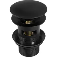 Deante Click - clack black - lavabo et bidet CLICK - KLAK - avec trop-plein (NHC_B10B)