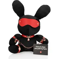 Shots Bondage Rabbit - Masque lapin BDSM - cuir noir